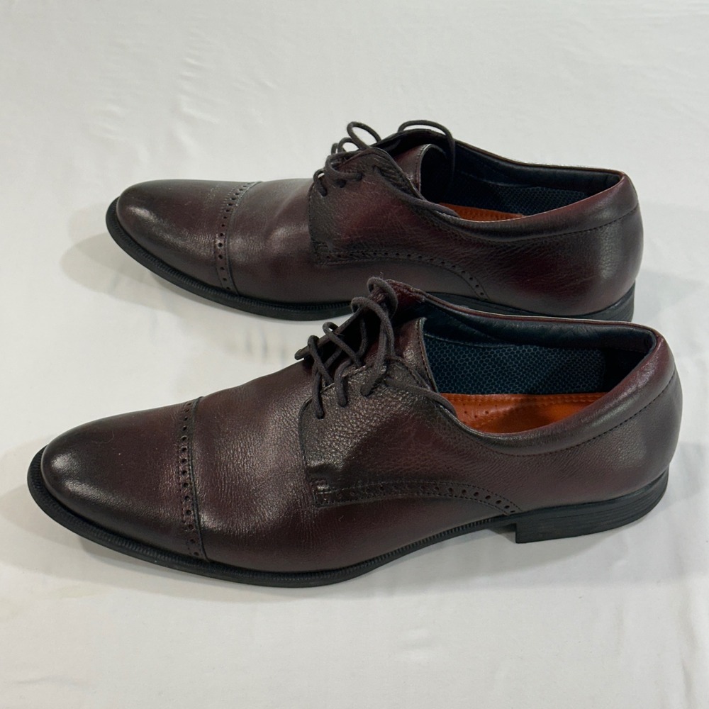 Belvedere Simone Oxford Mens 14D Brown Leather Cap Toe Dress Shoes Brogue Brazil